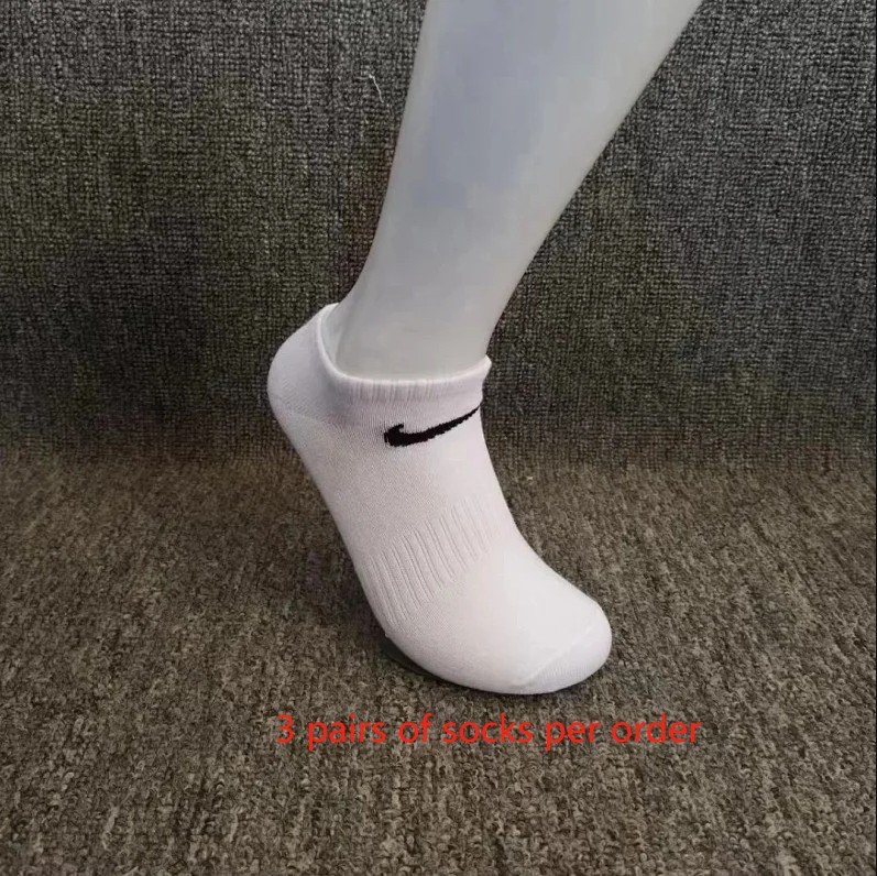 3 pairs of white boat socks